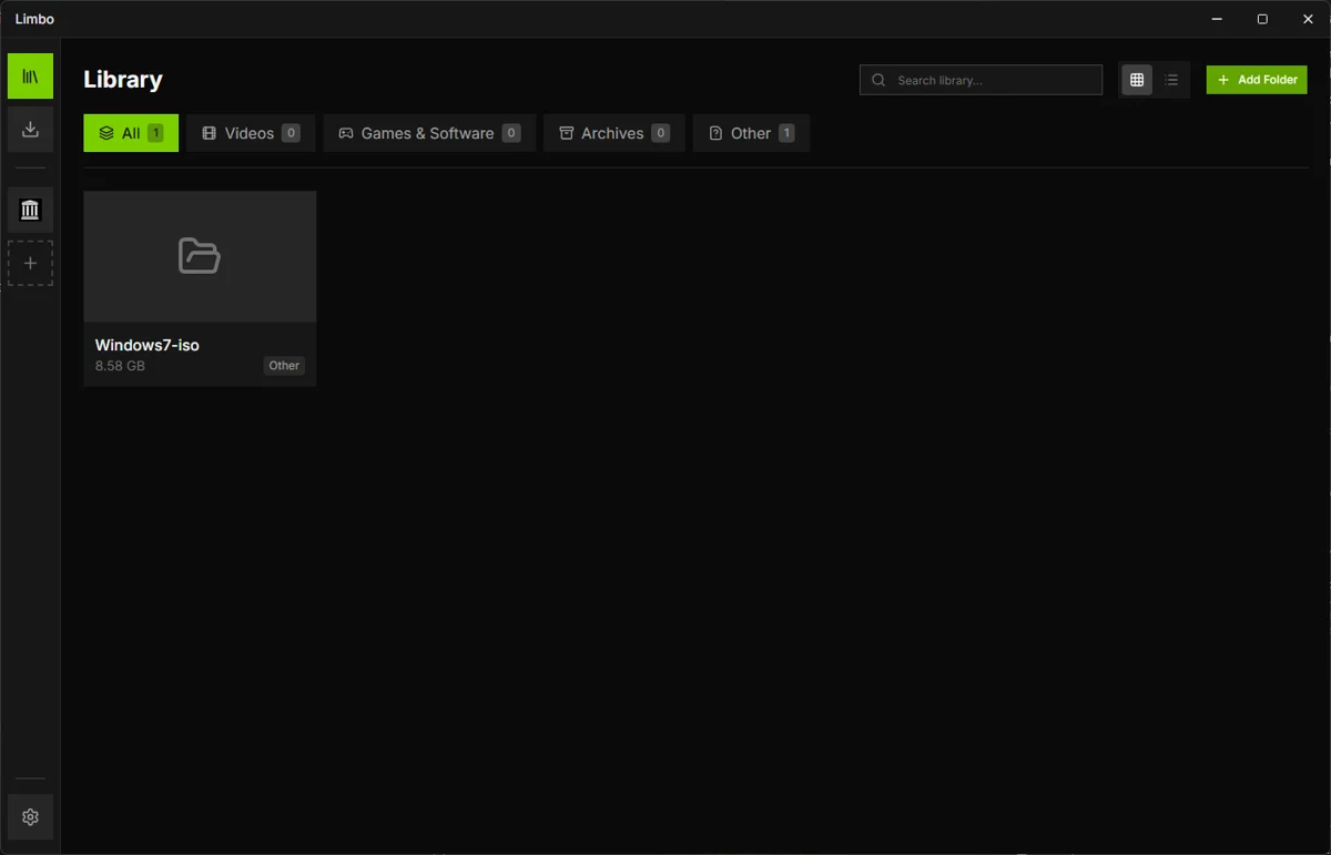 Limbo’s desktop library and download manager